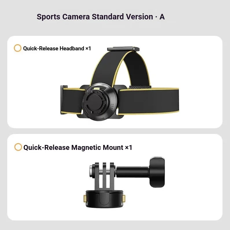 Magnetic Head & Chest Mount for DJI Osmo & Insta360 Cameras