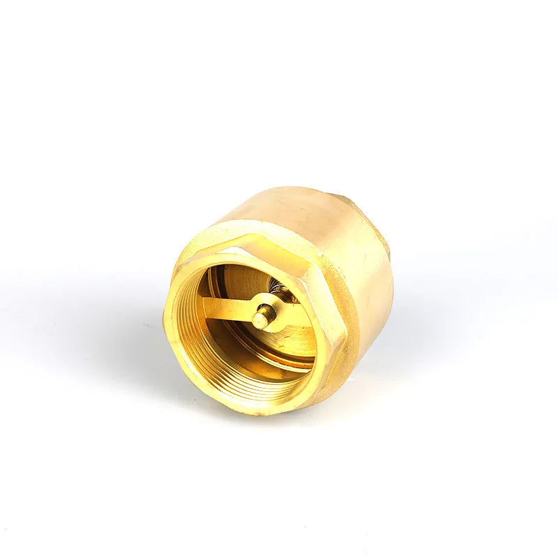 Brass Thread In-Line Spring Check Valve 1/2" 3/4" 1-1/2" Female Thread NPT One-Way Anti Backflow Water Control Float Valve Oasis Select