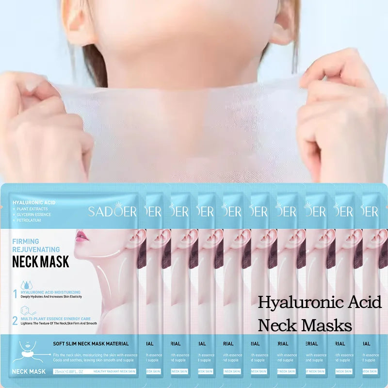 SADOER Hyaluronic Acid Collagen Neck Mask Firming Rejuvenating Brightening Moisturizing Neck Skin Care Oasis Select
