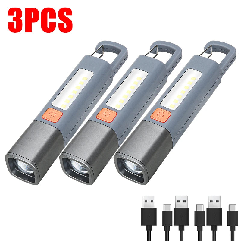 ZHIYU XPE LED Flashlight – USB-C Rechargeable & Zoomable