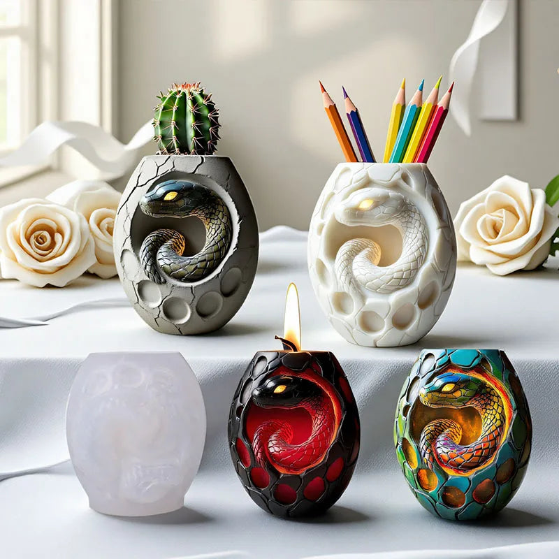 Snake Habitat Mold High-Quality Vase Mold Silicone Mold Lightweight For Storage Solutions Home Decor Art Projects Oasis Select