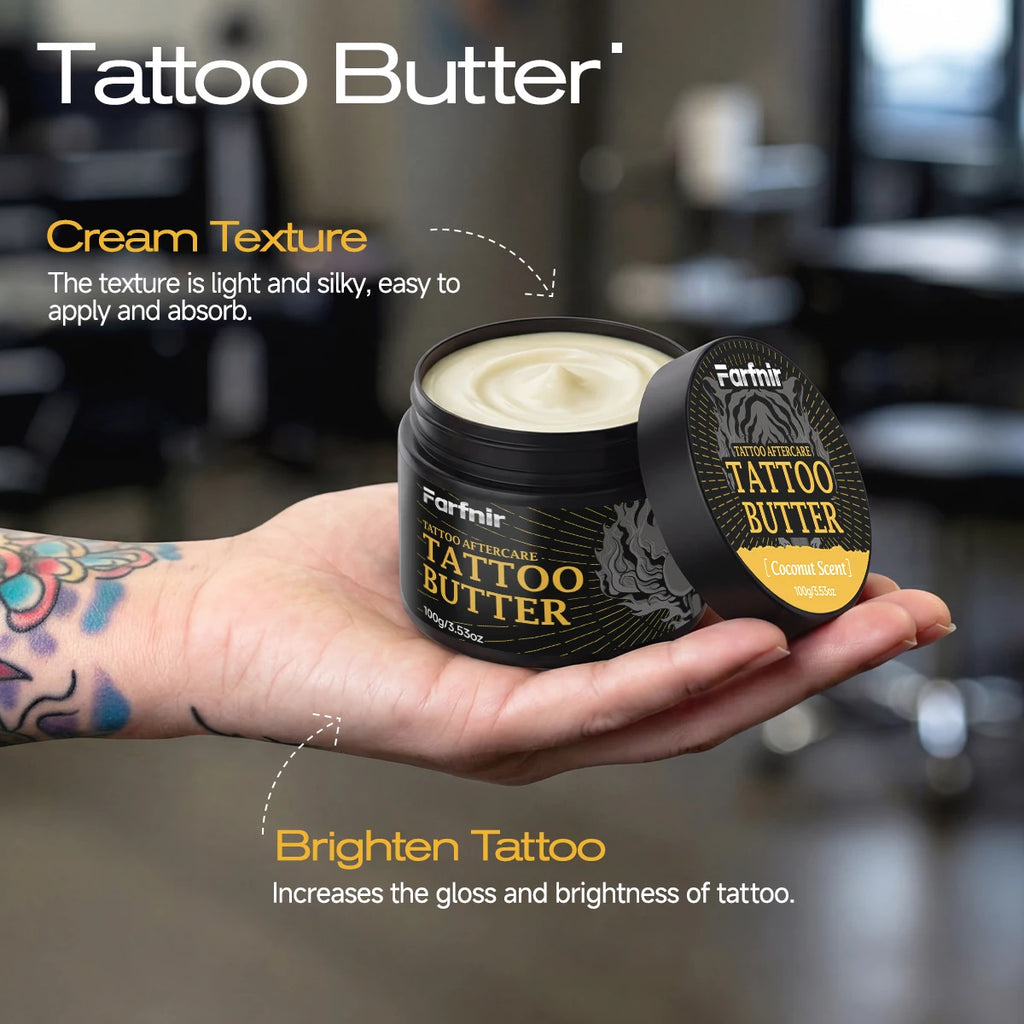 100g Tattoo Butter, naturally extracted, brightens tattoos and moisturizes skin. Oasis Select
