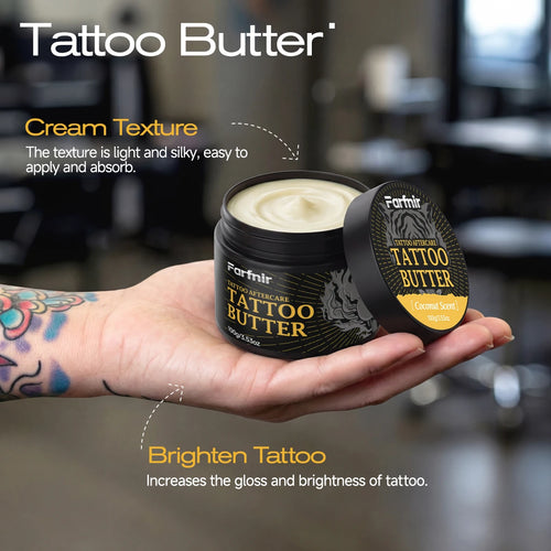 100g Tattoo Butter, naturally extracted, brightens tattoos and moisturizes skin. Oasis Select