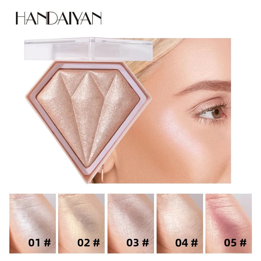 Handaiyan 5-Color Diamond Shimmer Highlighter Contour Palette