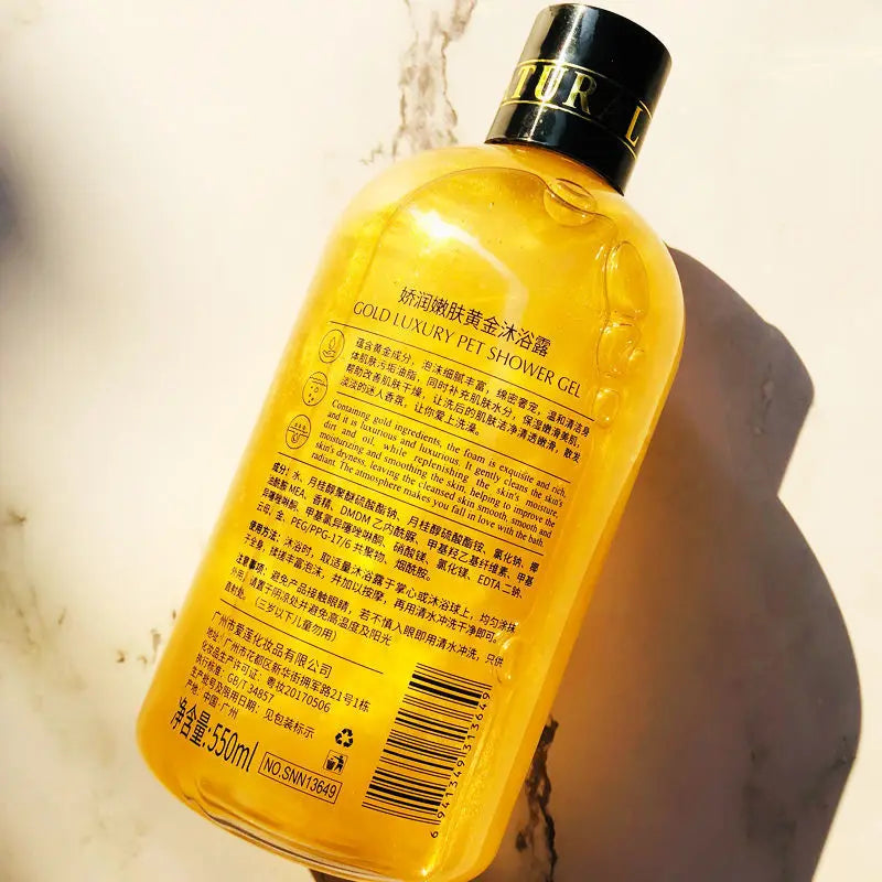 550ml 24K Gold Shower Gel Deep Clean Long Lasting Fragrance Bath Foam Foam Bath Liquid Body Wash Shampoo Moisture Skin Clean Oasis Select