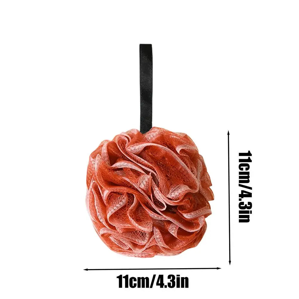 Bath Ball Rich Bubble Bath Towel Scrubber Body Cleaning Mesh Shower Wash Sponge Bathroom Shower Mesh Sponge Accessories Oasis Select Red 1PC