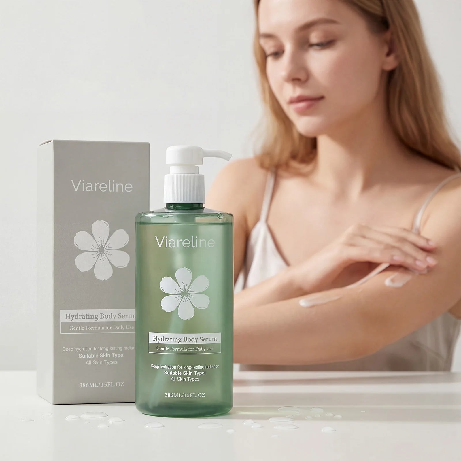 Hydrating Body Essence Serum Aloe Ceramide Hydrating Locking Moisture Silky Smooth Texture Fast Absorbing Skincare Serum Oasis Select