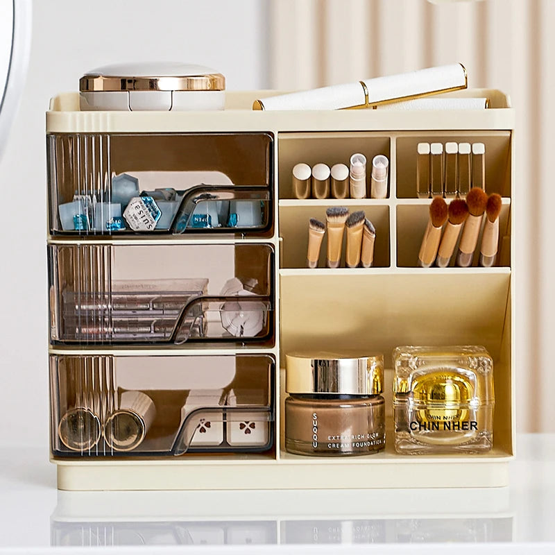 Makeup Organizer with Drawers for Vanity, Spacious Cosmetic Display Case, the Perfect Storage Solution for Your Beauty Essential Oasis Select