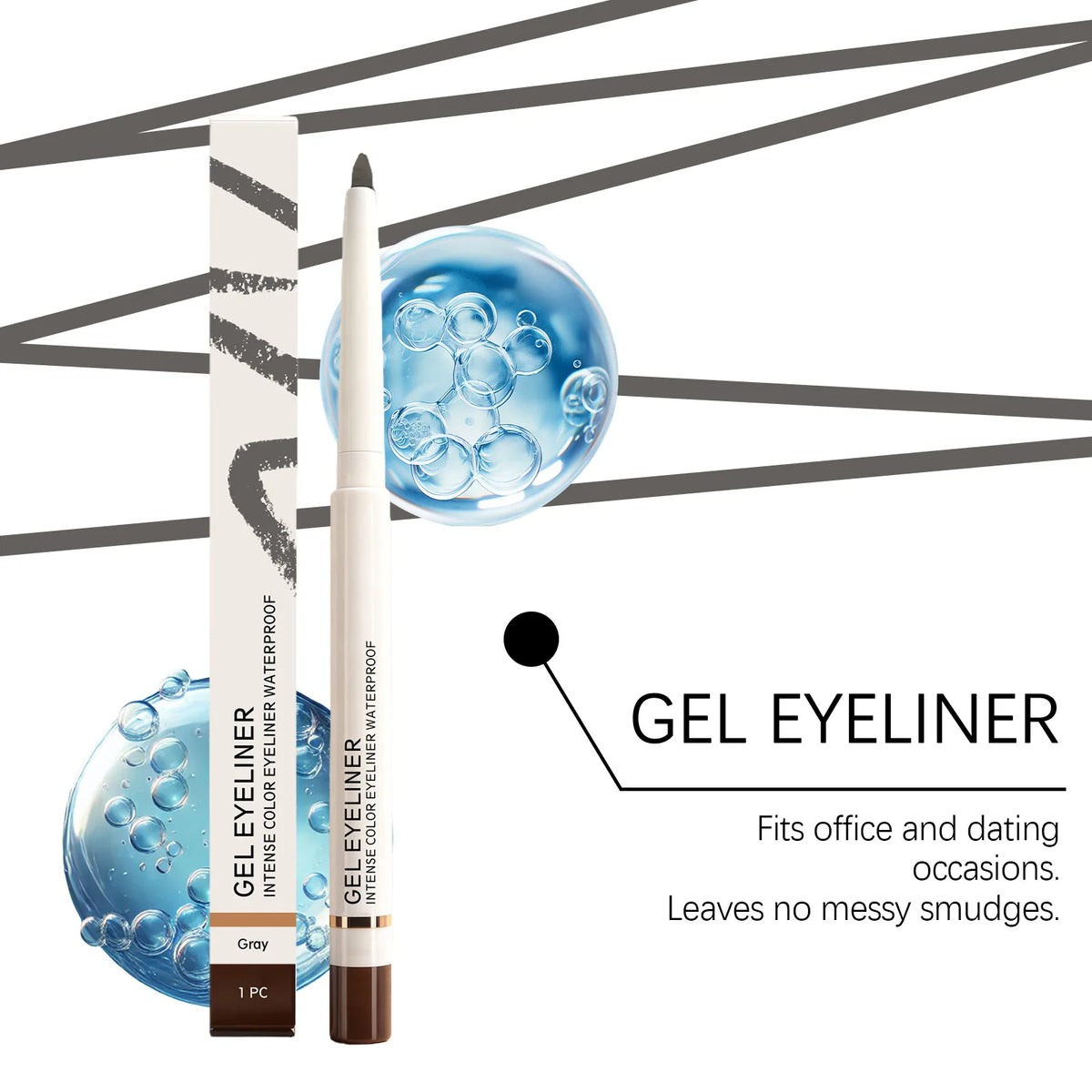 Waterproof Matte Eyeliner Pencil – Long-Lasting & Quick Dry Eyeliner Pencil Oasis Select