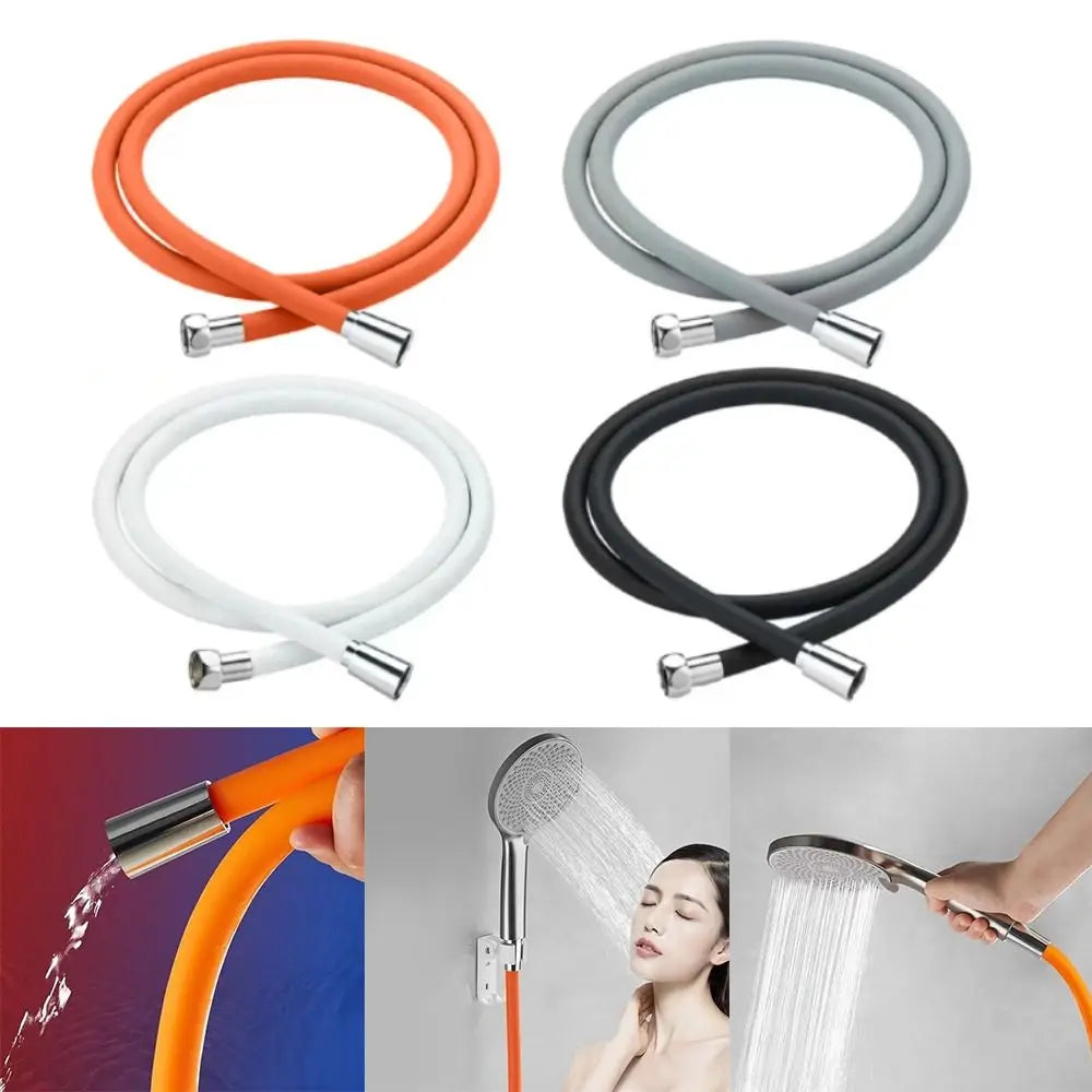 1.5/2M Silicone Flexible Shower Hose Anti-Winding Soft With Skin Touch Extension High Pressure Pipe Explosion Proof Oasis Select