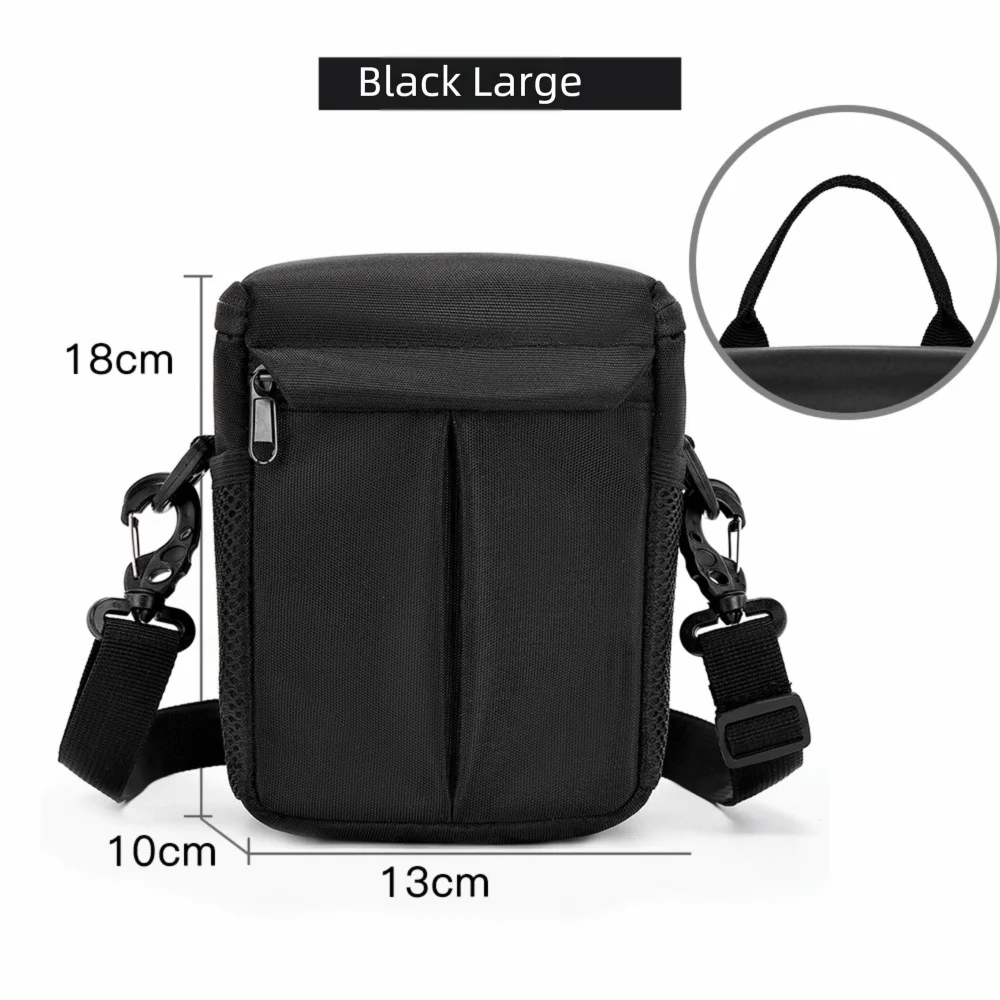 Protective Bag Camera Bags Single-Shoulder Waist Pouch DSLR Pouch Carring Case Lightweight Camera Lens Case For Photographic Oasis Select Black large