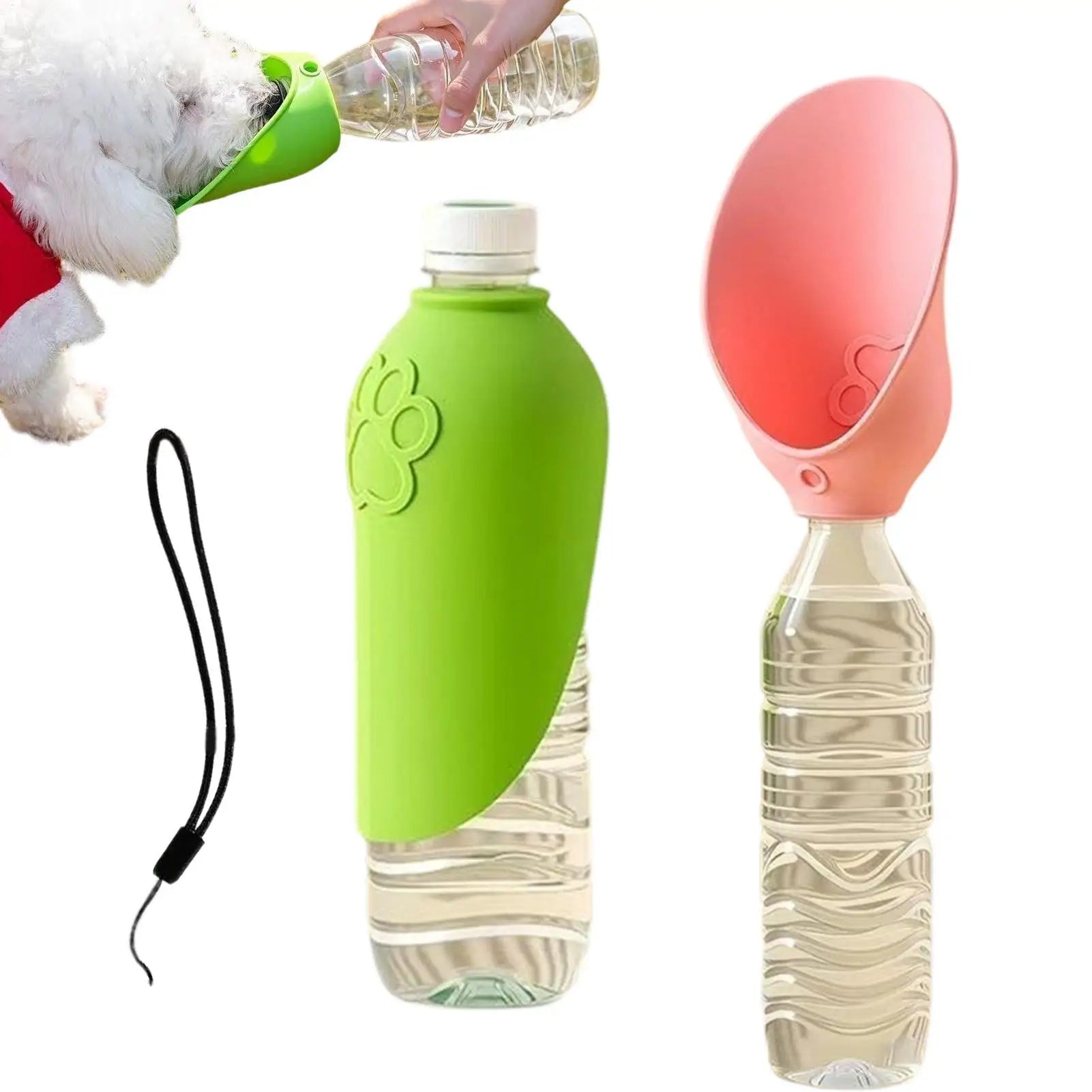 Universal Dog Cat Drinking Bowl Outdoor Feeding Water Portable Drinking Cup Pet Foldable Water Dispenser Interchangeable Bottle Oasis Select