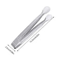 1PC Stainless Steel Food Tongs Ice Tongs Multi-purpose Ice Cube Sugar Clamp Mini Food Clips for BBQ Party Bar Kitchen Gadgets Oasis Select 1PC