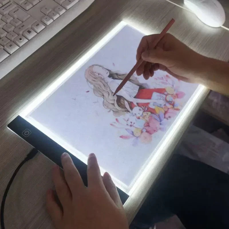 Transparent LED Light Pad for Drawing And Writing Ideal Copy Table for Artists And Students Anime Art Replication Tracing Tool Oasis Select
