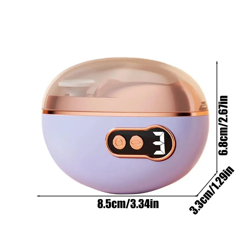 Electric Nail Clipper 3 Speed LED Light Cutter with Scraps Storage Smart Nail Trimmer for Kids Adults Men Women Seniors Home Oasis Select China Mainland Purple