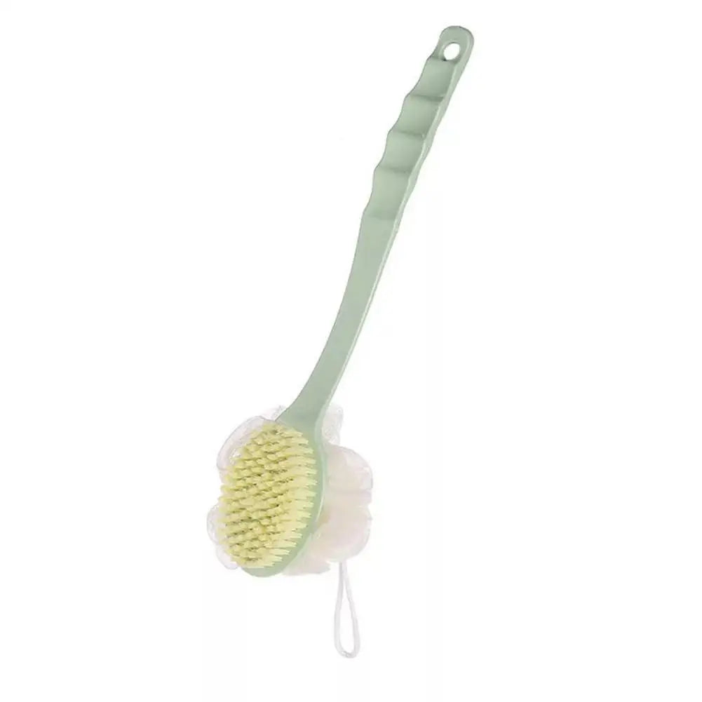 Long Handle Two Sided Shower Body Brush Tied Bath Flower Bathroom Wash Body Silicone Back ExfoliatingBrush Brush Bathing Ma G2K9 Oasis Select