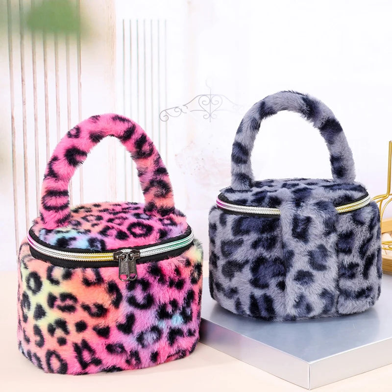 Large Leopard Print Makeup Bag – Travel Cosmetics Organizer
