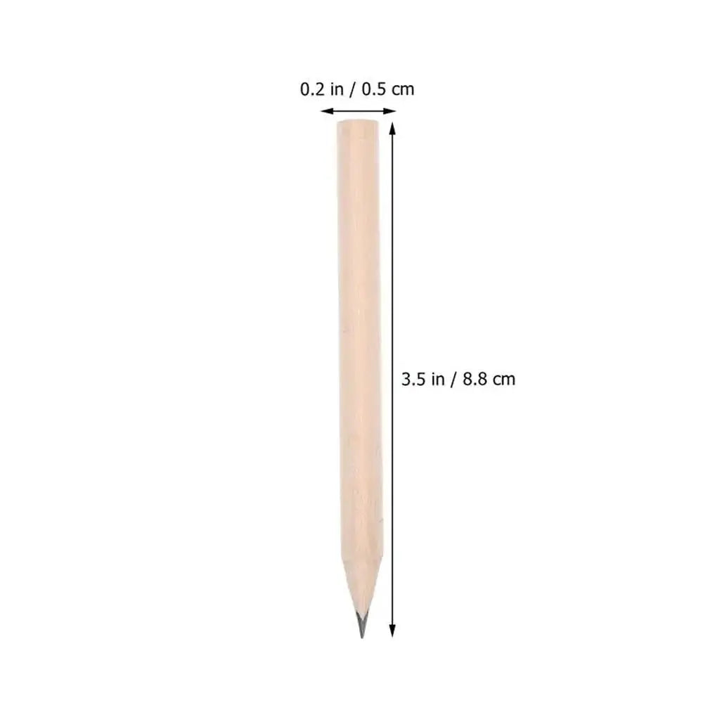 20pcs Mini Short Wood Pencil Simple Black Sketching Pencils Back To School Writing Supplies Stationery Toddler Beginner Grip Oasis Select