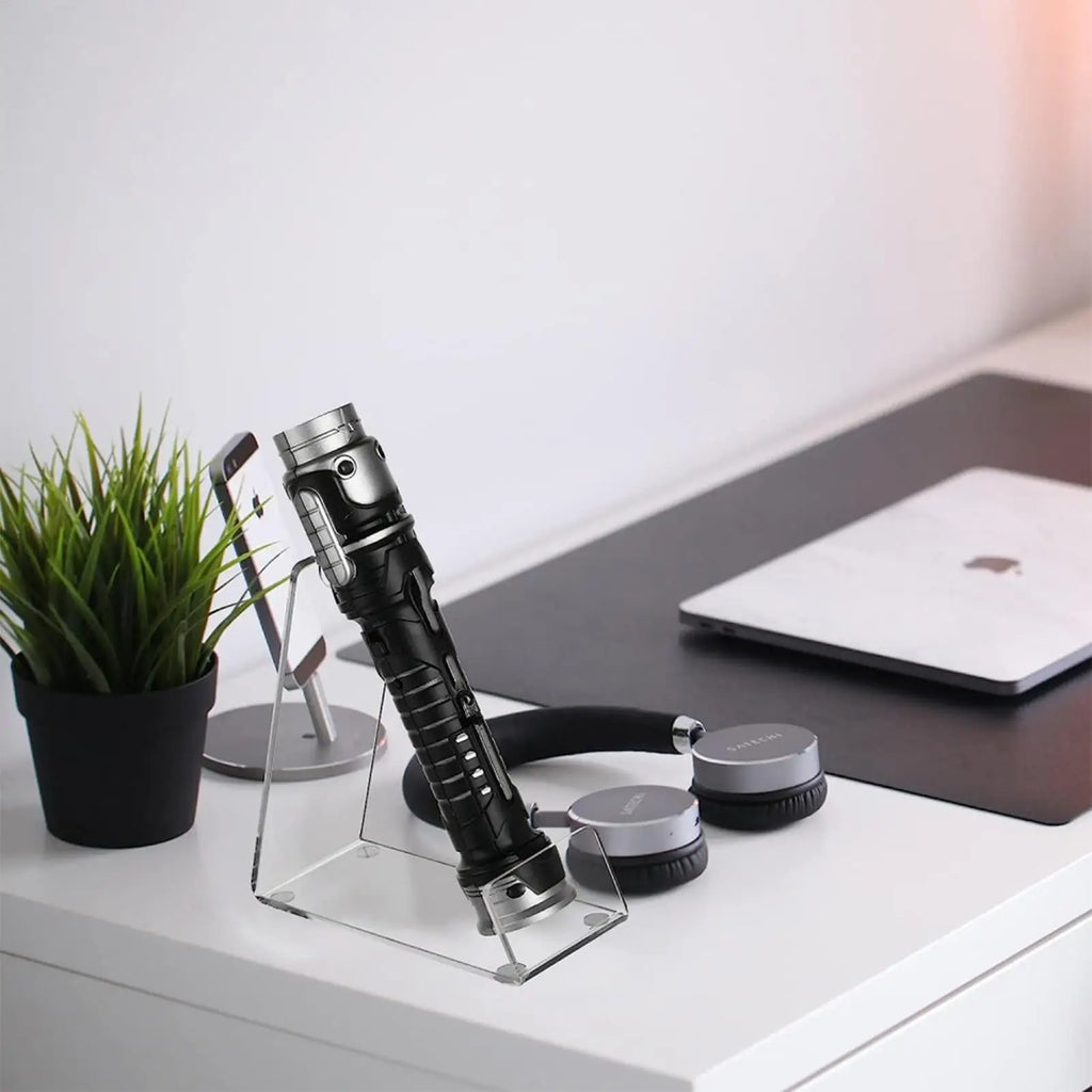 Acrylic Display Stand Multifunctional Transparent LightsaberDisplay Simple Acrylic Stand Acrylic Holder With Non-Slip Mat Oasis Select