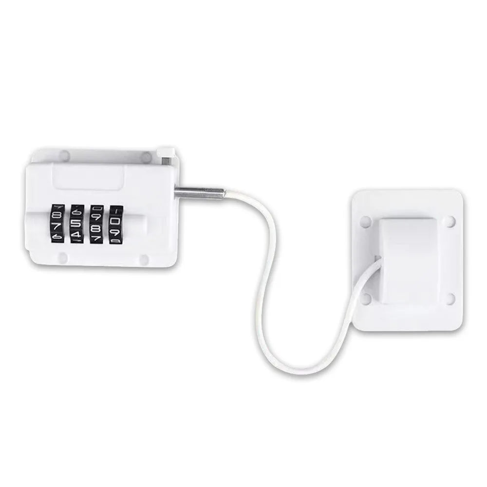 Anti-pinch Hand Safety Lock No Drilling Adjustable Cabinet Lock Unisex Protection Window Digital Password Lock for Home Oasis Select White