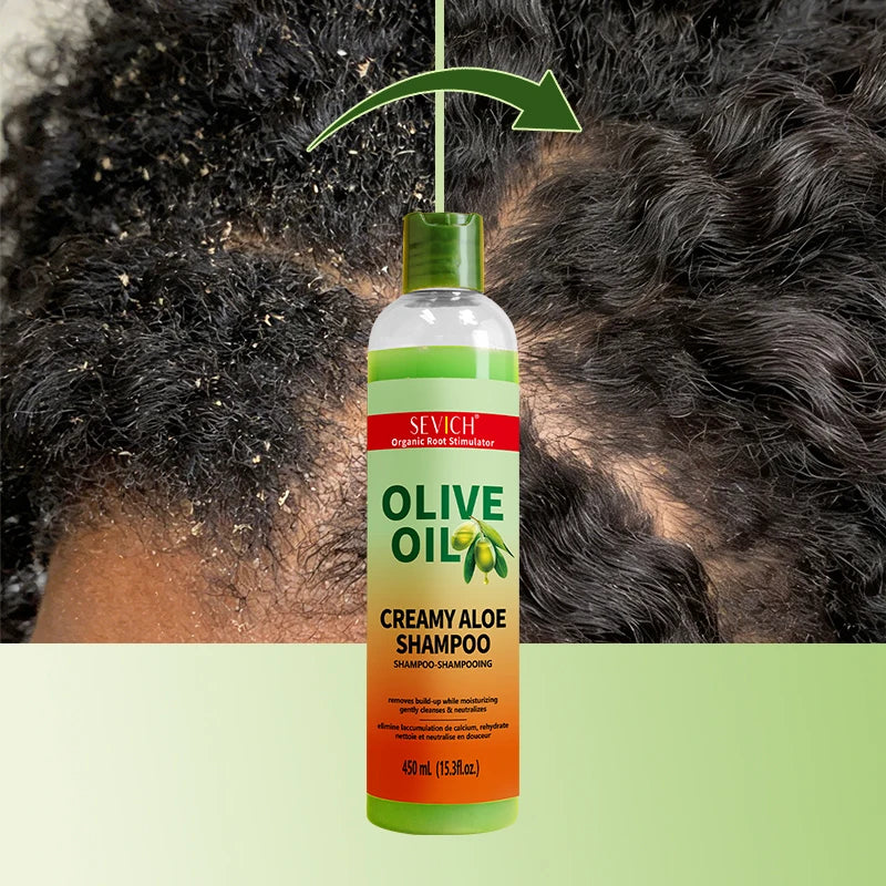 Olive Oil Shampoo 450ml Deep Cleansing Dandruff Removal Shampoo Oil Control Prevents Hair Breakage Scalp Cleansing Hair Care Oasis Select