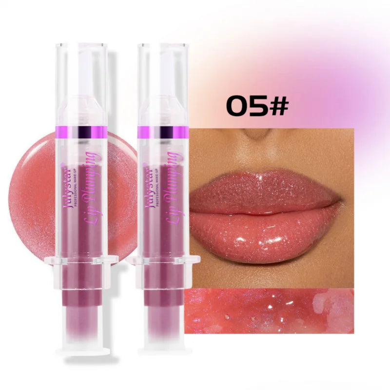 2-Pack Pearlescent Lip Oil Gloss – Moisturizing Glitter Glaze
