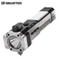 Multi-functional High-brightness Flashlight Car Safety Hammer Handheld Torch Usb Rechargeable Treasure Outdoor Home Searchlight Oasis Select S007 sliver