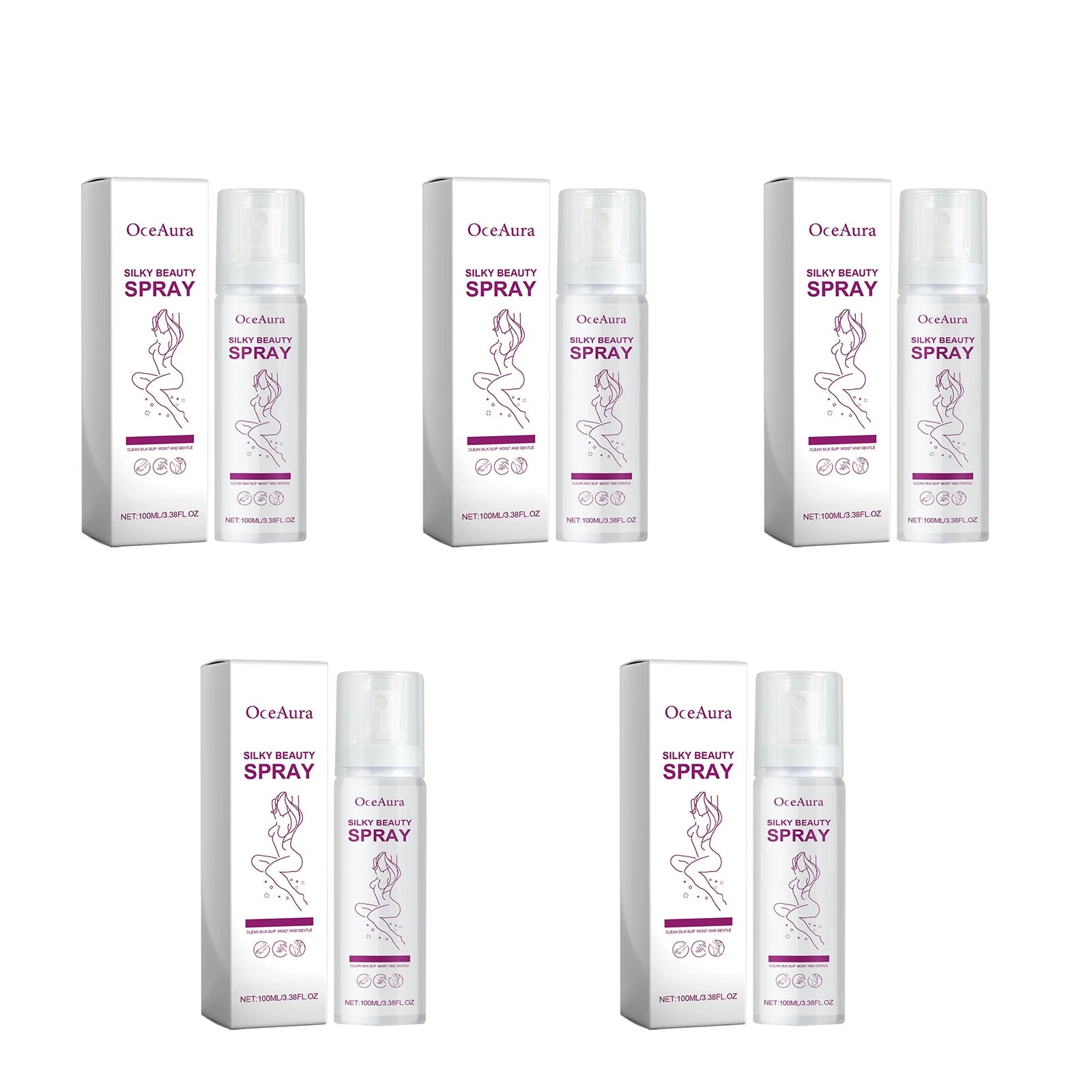 OceAura Painless Hair Removal Spray – Depilatory Mousse Cream Depilatory Mousse Spray Oasis Select 500ml boxed