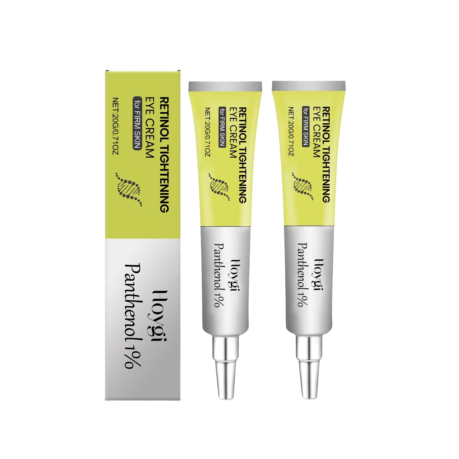 Retinol Eye Cream Anti-Aging Dark Circle Firming Hydrating Moisturizing Lightweight Fast Absorbing Gentle Formula Daily Use Oasis Select 2pcs