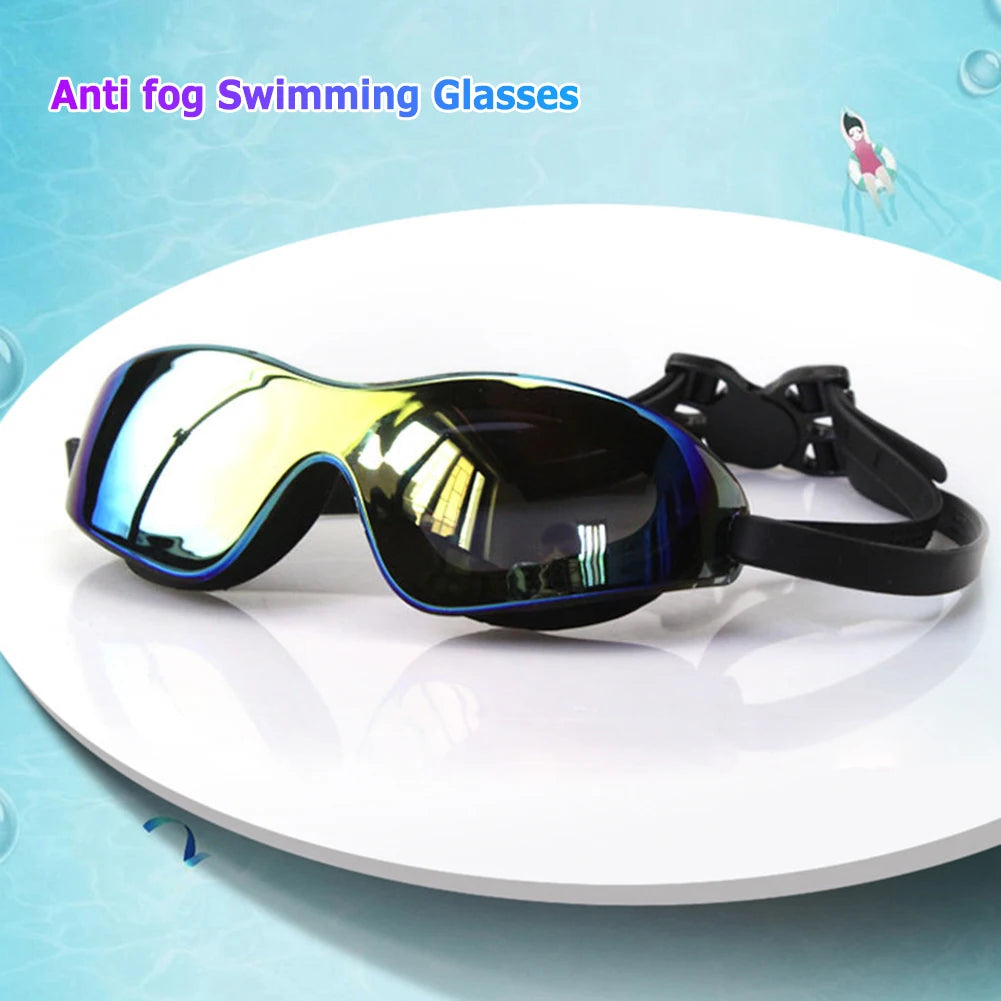 Swimming Goggles Anti-Fog Professional Swim Glasses Adjustable Electroplate Diving Glasses for Women Men Youth Kids Oasis Select