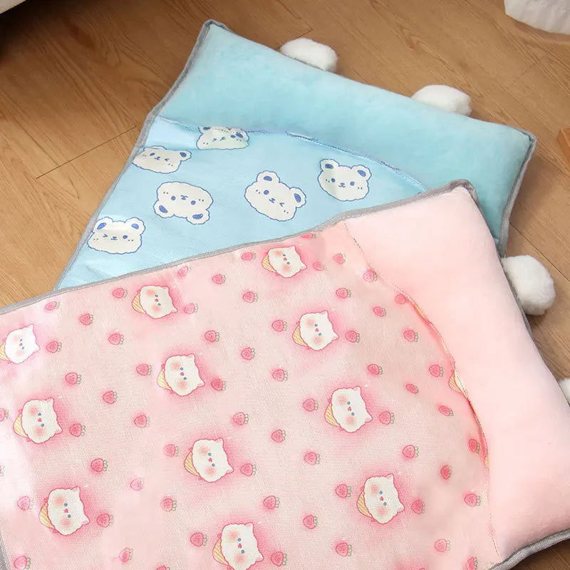 Dog Beds Cat Beds, Summer Ice Silk MATS, Dog Beds, Pet Supplies, Teddy Small and Medium-sized Dog Beds, Suitable for All Seasons Oasis Select