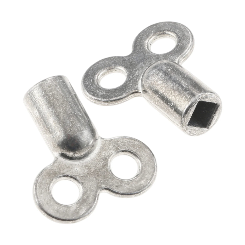2pcs Zinc Alloy Radiator Vent Key 5mm Square Socket Heating Bleeding Exhaust Valve Tool for Standard Heaters Oasis Select