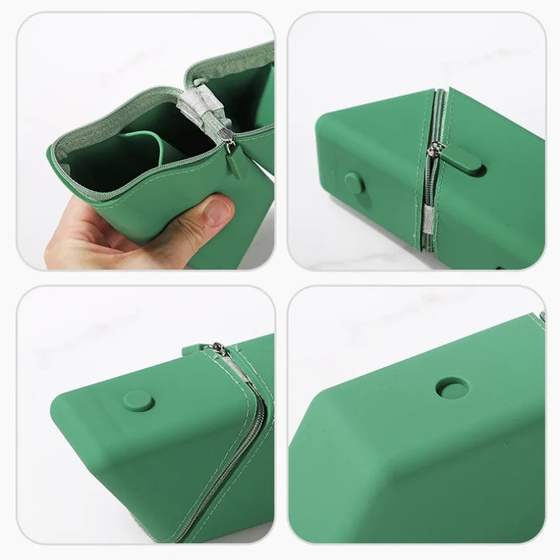 Perfect Gift for Students or Office Use 1 Stylish Silicone Pen Holder, Desktop Office and Study Pen Cup Foldable Pen Organizer Oasis Select