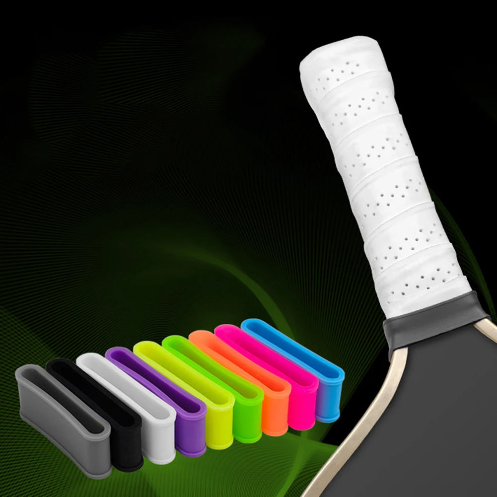 9pcs Pickleball Paddle Racket Grip Bands Tennis Racquet Secures Anti-slip Silicone Overgrip Ring Comfort Grip Strap Oasis Select