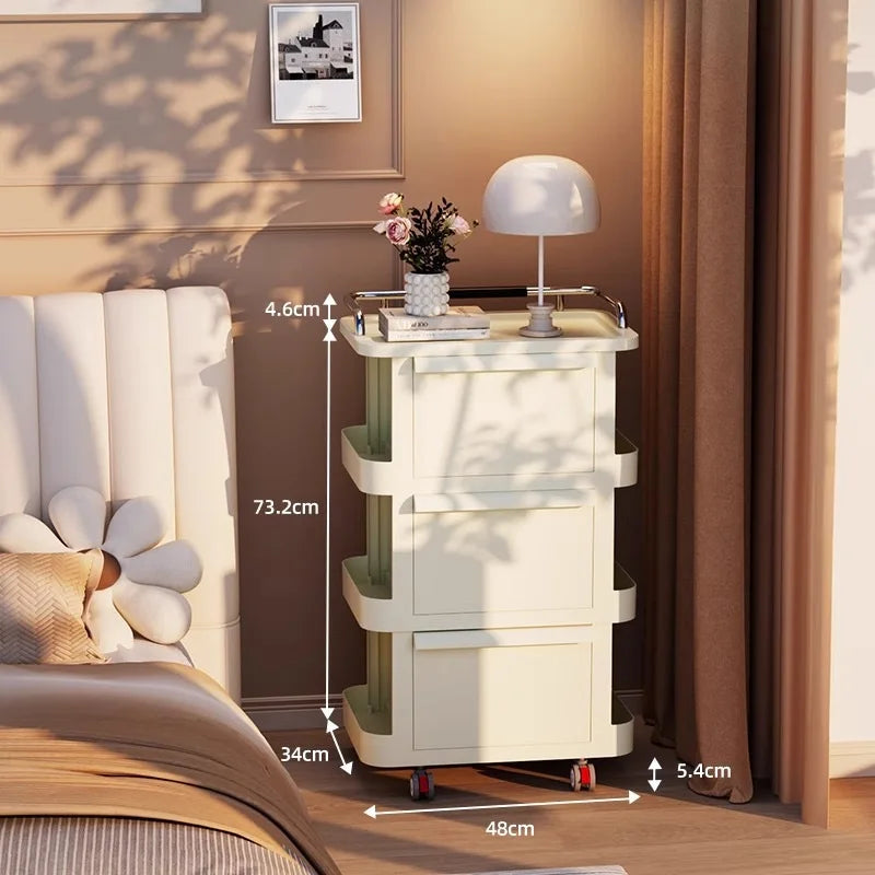 Multi-functional Household trolley rack drawer storage cabinet Durable cabinet seasoning rack Oasis Select 3rd floor