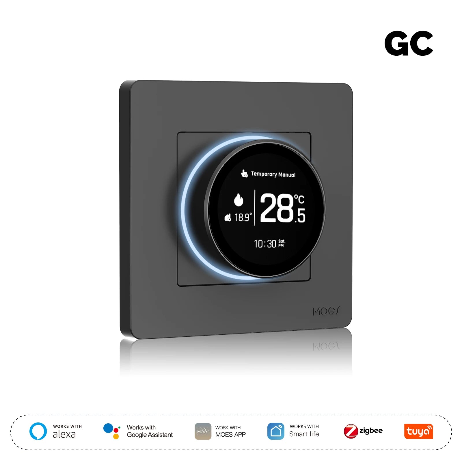 Smart Knob Thermostat For Zigbee Temperature Controller Star Ring Series App Remote Timed Energy-saving Intelligent Switch Oasis Select