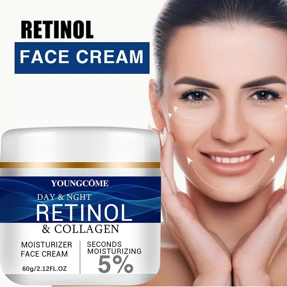 Retinol Collagen Hyaluronic Acid Face Cream Revitalizing Firming Lifting Moisturizer Hydrating Plump Fine Lines Night Cream Oasis Select