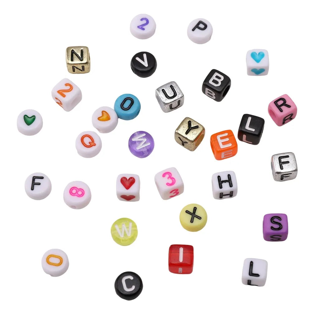 1080-Pc Acrylic Letter Bead Set | 15-Grid Box, DIY Jewelry Making