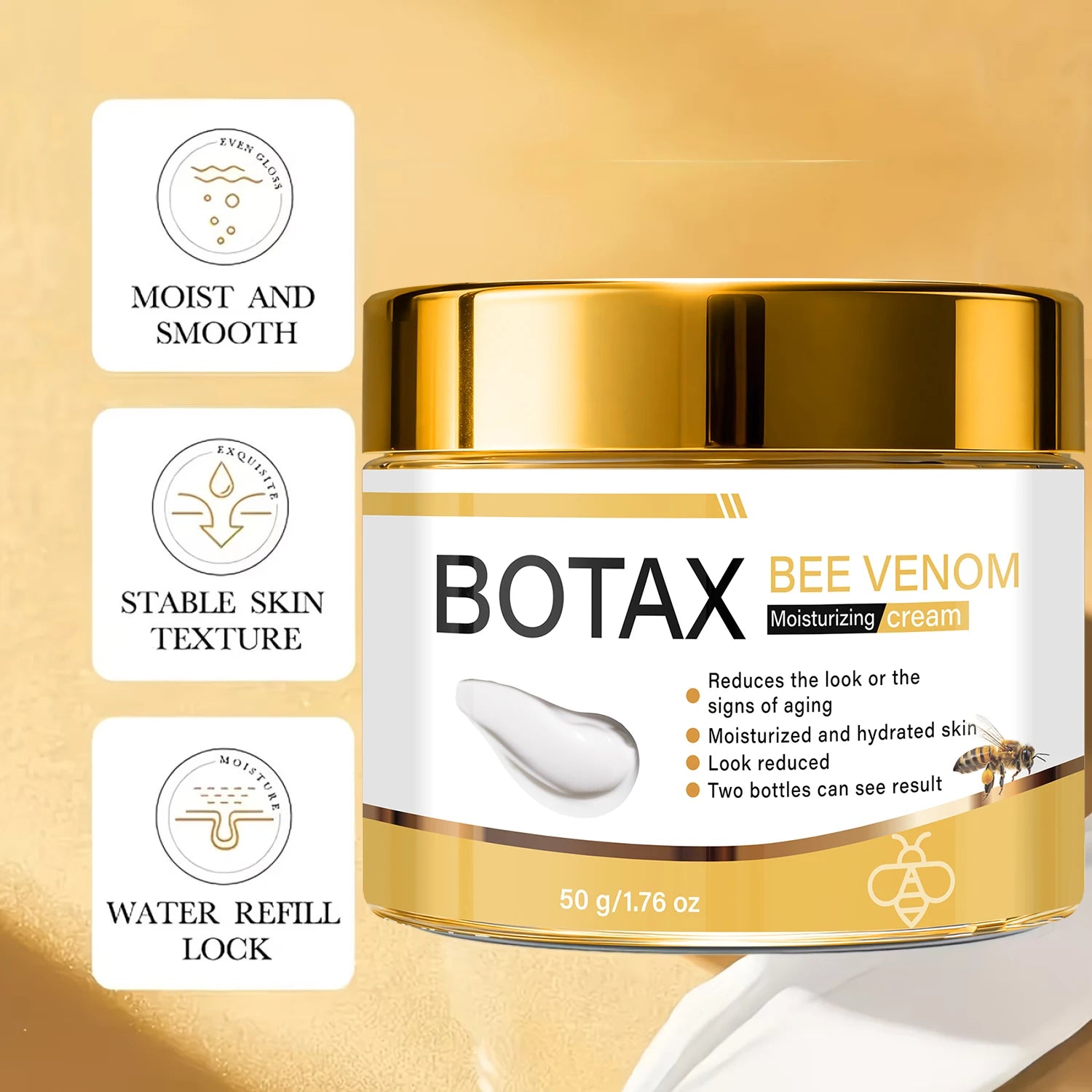 BOTAX Bee Venom Anti-Aging Cream – Retinol & Hyaluronic Acid Anti-Aging Face Cream Oasis Select