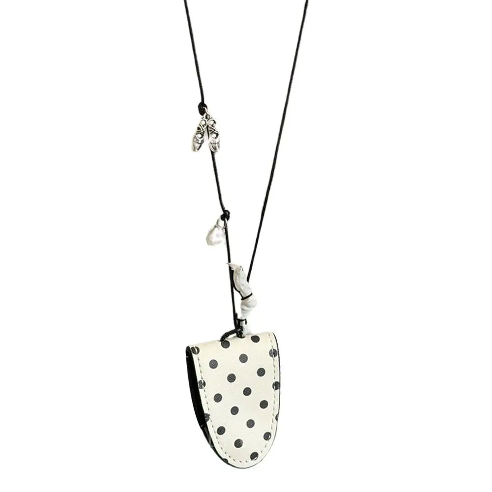 Leather Sunglasses Case Hanging Neck Glasses Storage Bag Unisex Portable Eyewear Pouch Pendant Key Holder Sweater Chain Oasis Select B