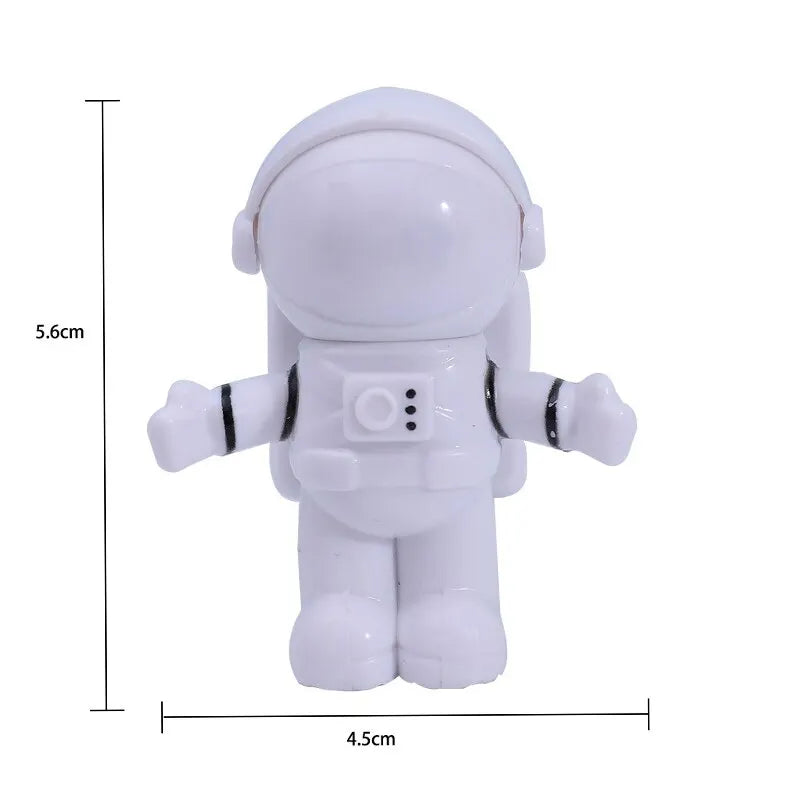 2pcs Astronaut USB Night Light Voice Control Mini LED USB Plug Eyes Protection LED Sound Sensor Bedroom Reading Desk Lamp Gift Oasis Select