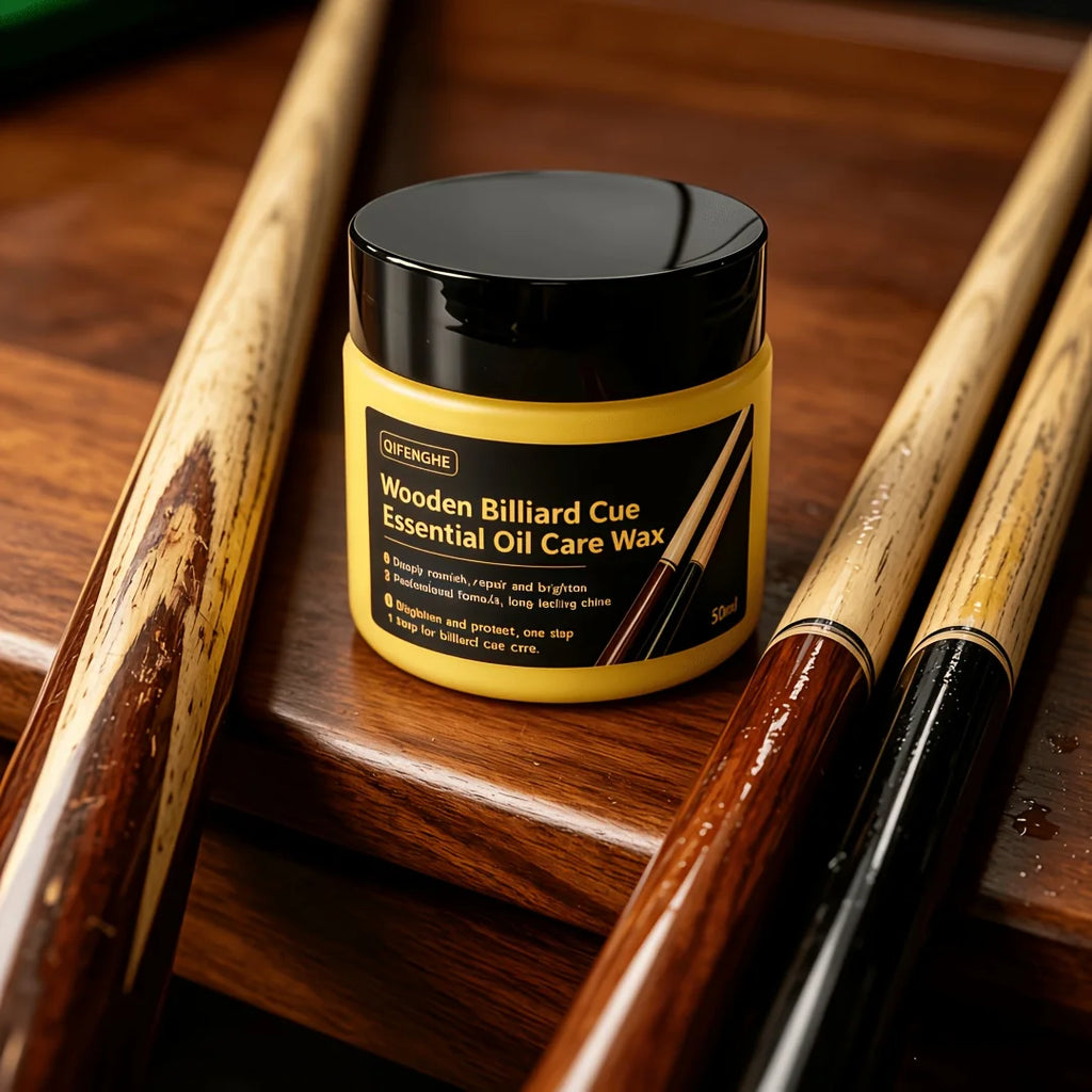 Essential Oil Care Wax for Wooden Billiard Cues | Polish & Shine Billiard Cue Polish Oasis Select