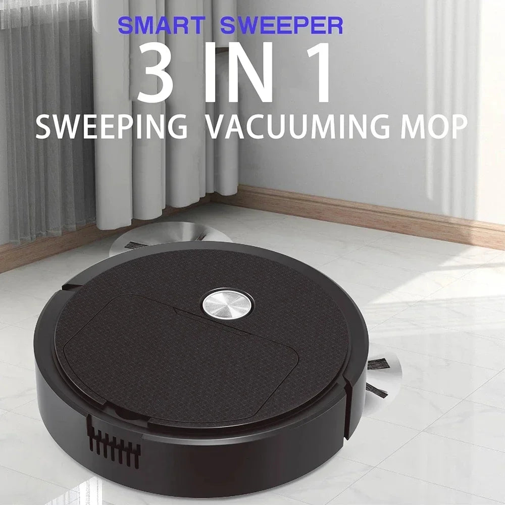 2024 New Mini Sweeper Sweeping 3 In 1 Smart Sweeping Robot and Vacuuming Wireless Vacuum Cleaner Sweeping Robots For Home Use Oasis Select ZB230A Black