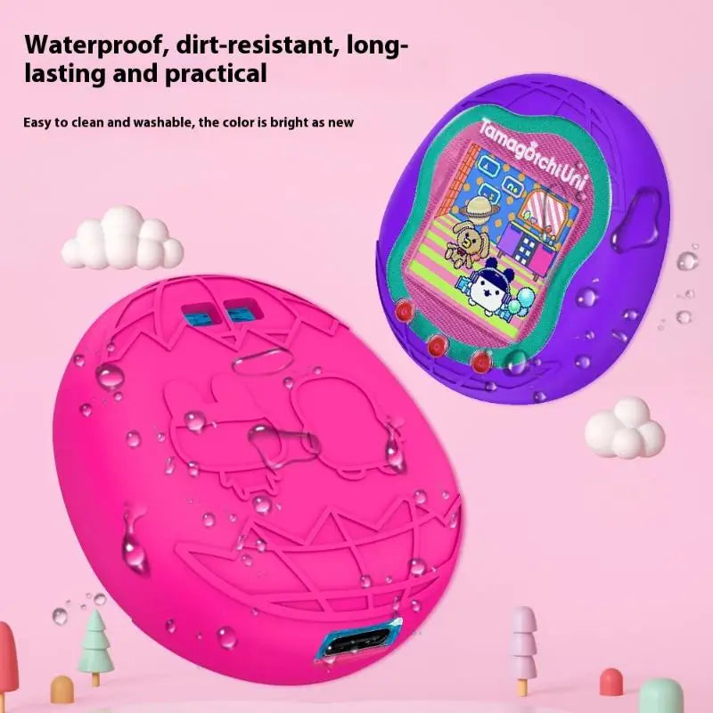 Protective Soft Silicone Skin Case for Virtual Interactive Pet Gaming Tamagotchi Uni with Screen Guard Oasis Select