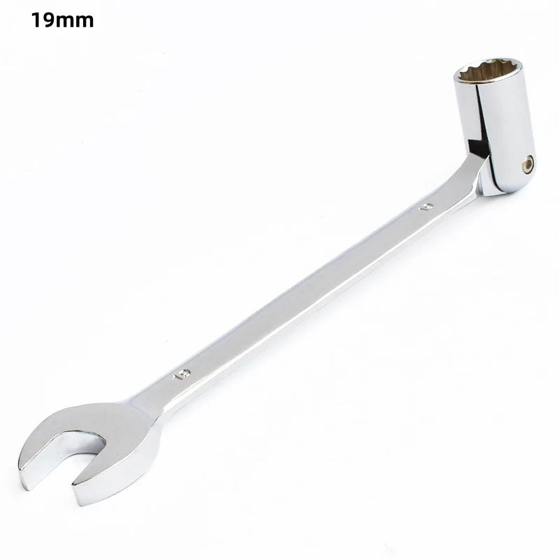 Double End Swivel-Socket Wrench Tool Activity Sockets Set Tools,Metric Swivel Head Flexible Socket Wrench Spanner CRV Steel Tool Oasis Select 19mm