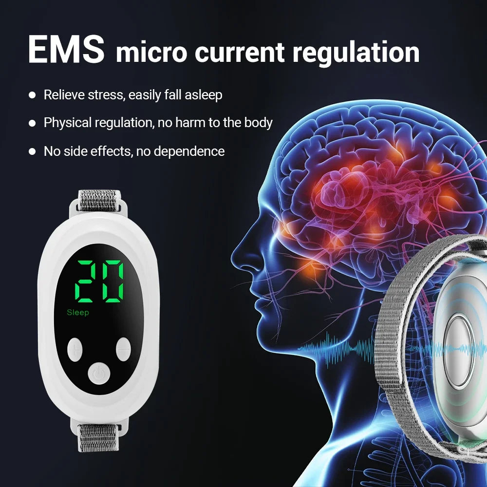 Handheld Sleep Aid Device – EMS Microcurrent, 20 Levels, Type-C