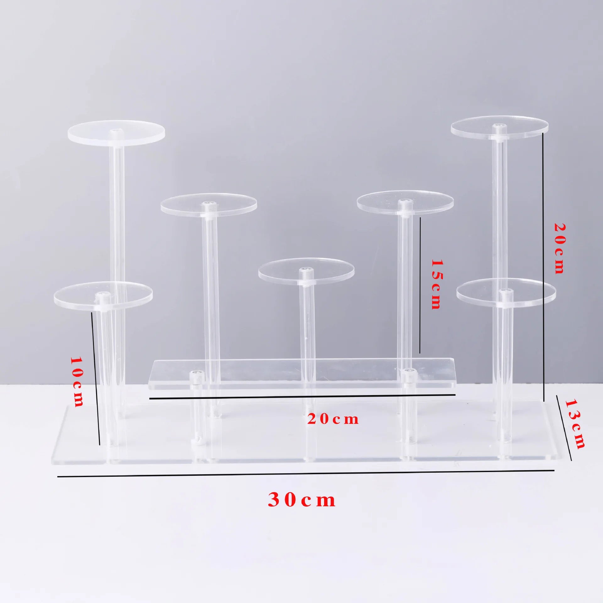 Acrylic Multi-Layer Tiered Display Rack & Storage Shelf