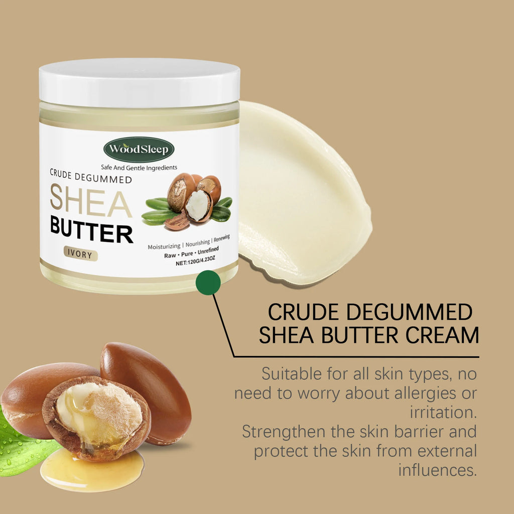 WOODSLEEP Shea Butter Moisturizing Cream – Body Lotion 120g Body Moisturizer Cream Oasis Select