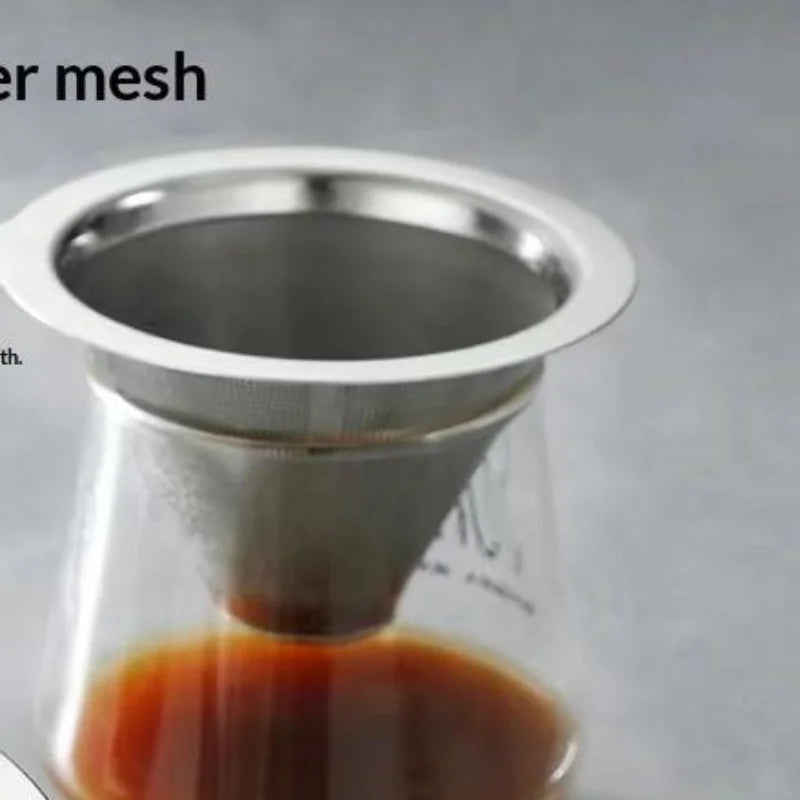 Reusable Stainless Steel Pour Over Coffee Filter | Paperless Dripper