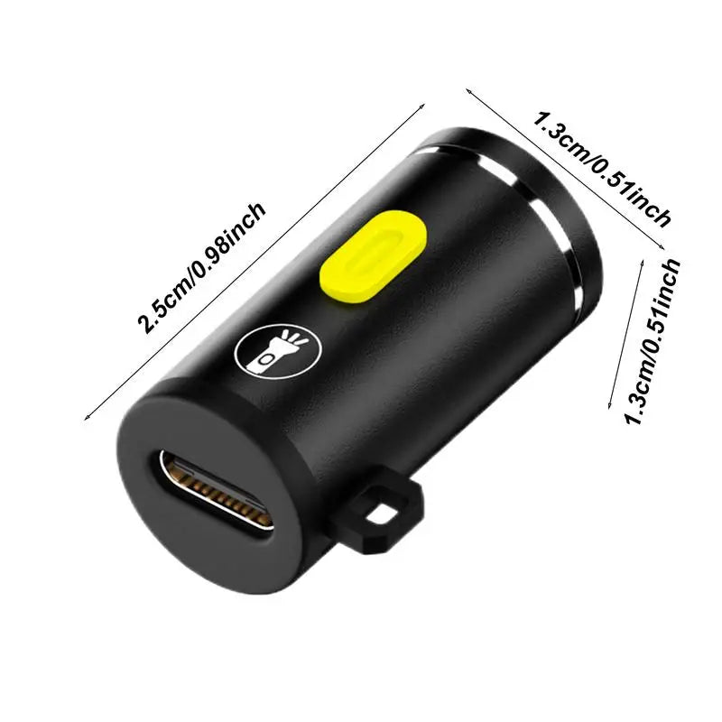 Small LED Flashlights Pocket Flashlight High Lumens Pen Light Waterproof Portable Pocket Lights External Type-c Cable Plug Play Oasis Select